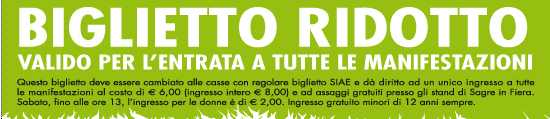 cliccate per scaricare il biglietto ridotto