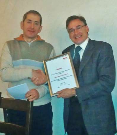 Edoardo Chiaramonte ( a sinistra) e Konrad Weissteiner