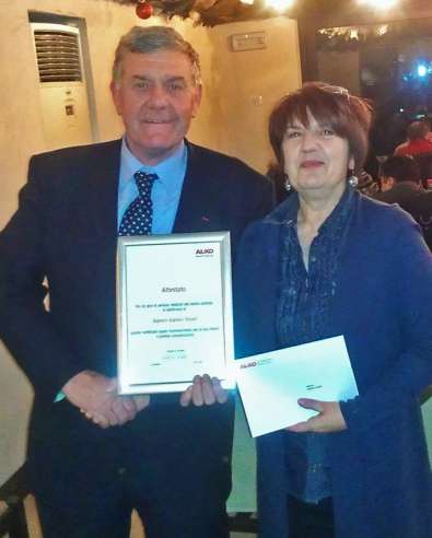 Alessando M. Butturini( a sinistra)  e Gigliola Tonolli