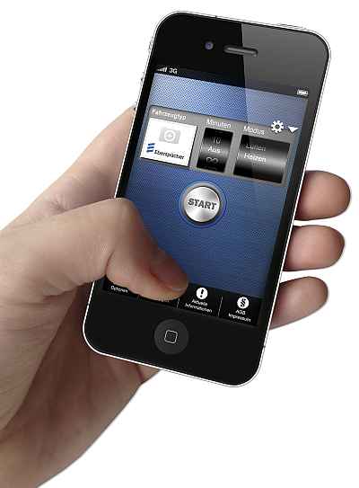 EasyStart Call smartphone  Eberspächer  camper riscaldatore