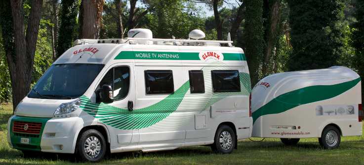 camper glomex satellitare antenna parabola