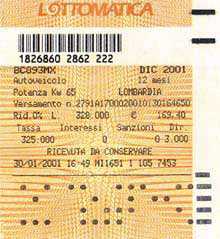 Come calcolare bollo auto