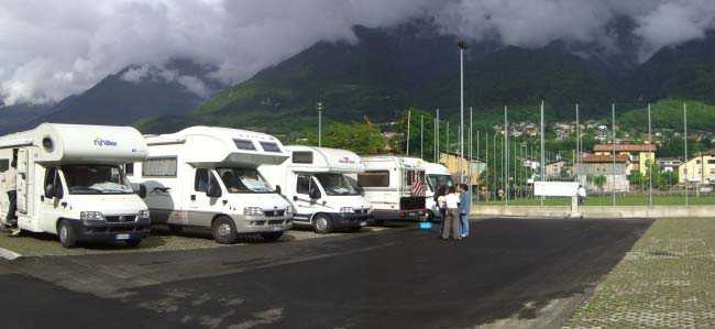 la nuova area di sosta