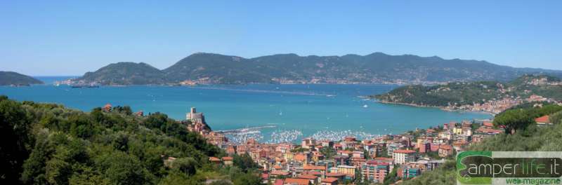 Il golfo di Lerici camper costa tirrenica lerici liguria golfo