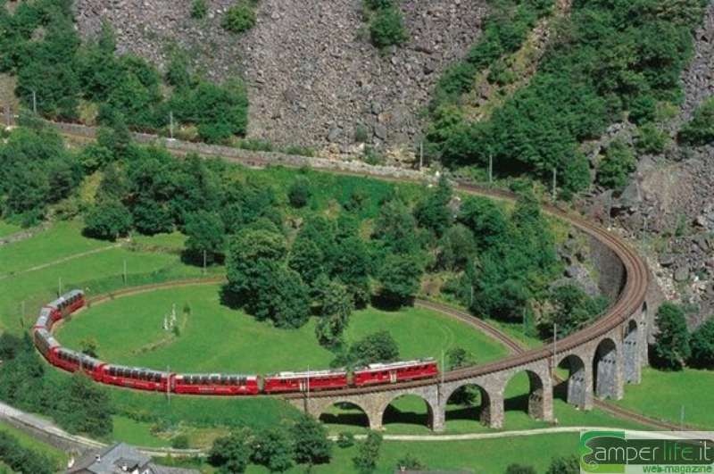 Trenino Rosso del Bernina camper cucina tipica piatti Trenino Rosso del Bernina