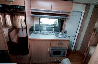 Cucina camper caravan knaus sport 500 qdk cucina