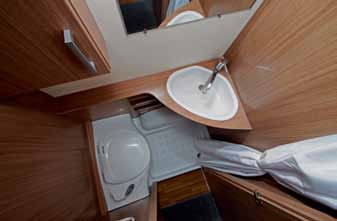 Toilette camper caravan knaus sport 500 qdk toilette