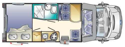 camper Rimor Limited Edition 2012 pianta giorno