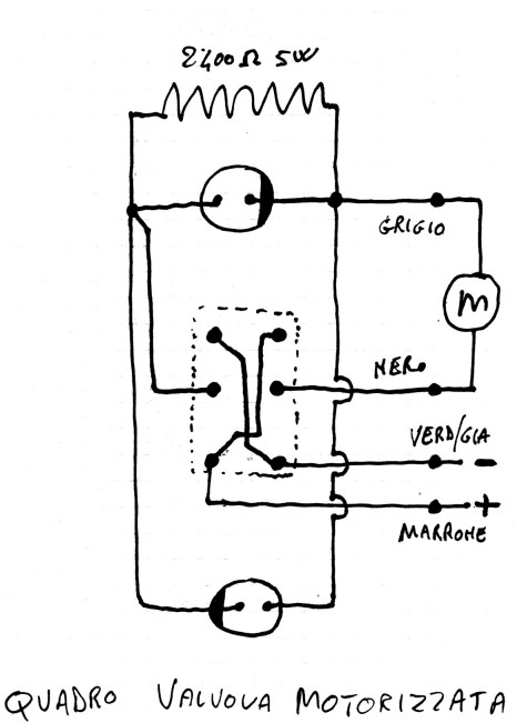 camper fai da te valvola motorizzata scarico acque grigie