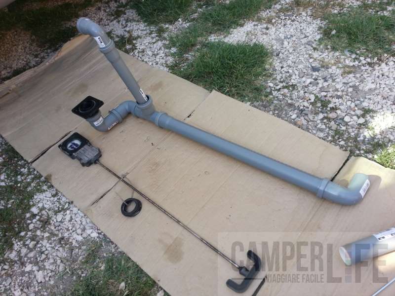 scarico lavandino camper