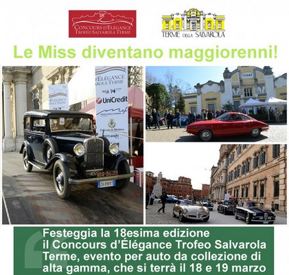 18° edizione del Concours d’Élégance Trofeo Salvarola Terme (MO)