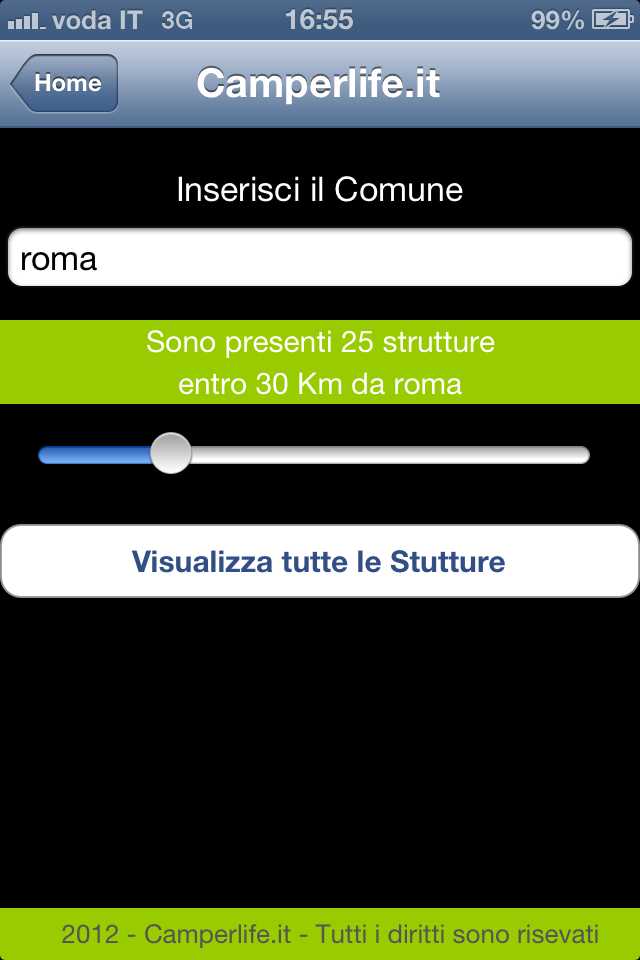 camperlife App aree di sosta