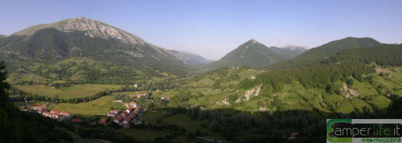 Opi: panorama abruzzo camper opi sosta area