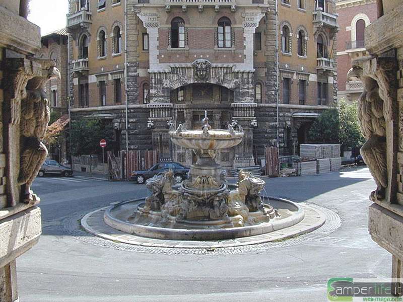 La fontana delle rane camper natale roma fontana rane