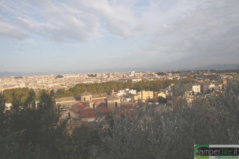 Vista panoramica dal Gianicolo camper natale roma gianicolo panorama
