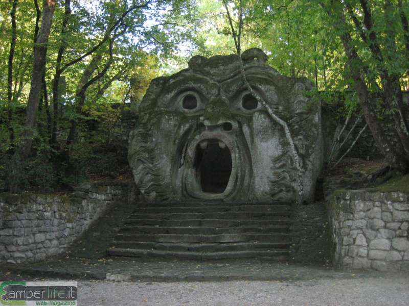 Bomarzo Parco Mostri camper viaggi Bomarzo Parco Mostri