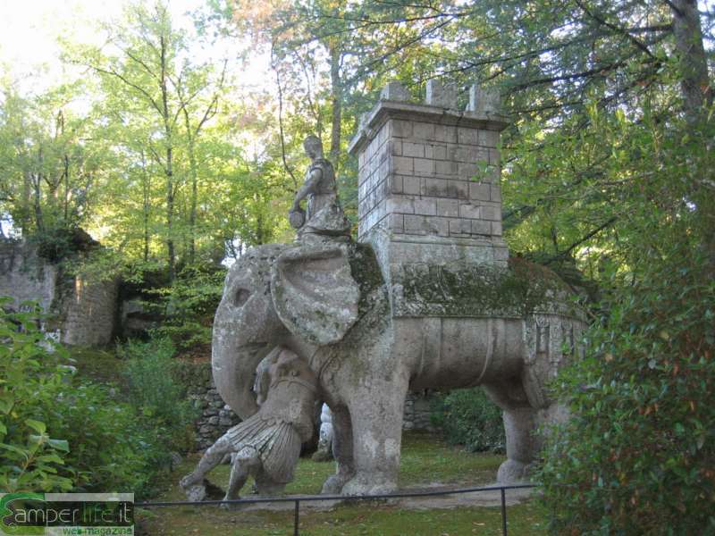 Bomarzo Parco Mostri camper viaggi Bomarzo Parco Mostri