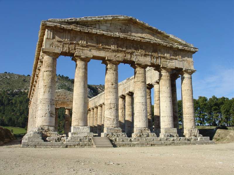 Il tempio greco di Segesta camper sicilia trapani segesta tempio greco
