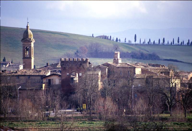 Panorama della cinta murata di Buonconvento Buonconvento