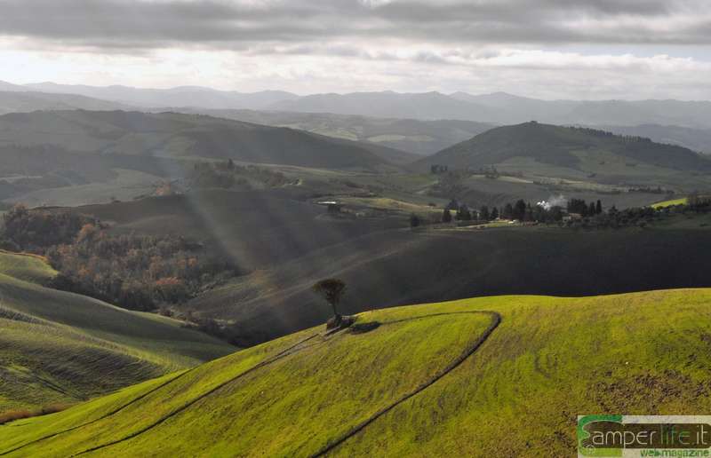 Panorama camper toscana chianti vino panorama