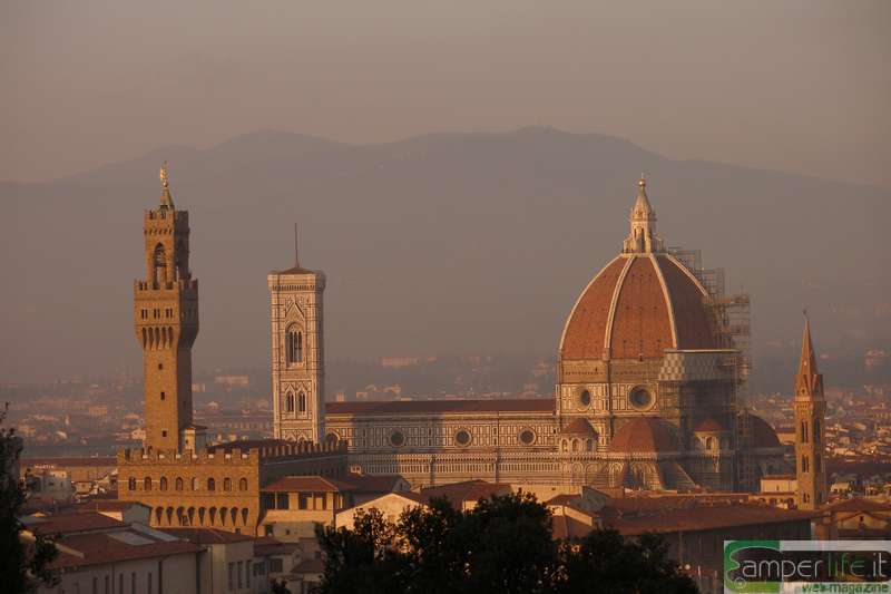 Veduta di Firenze firenze toscana camper