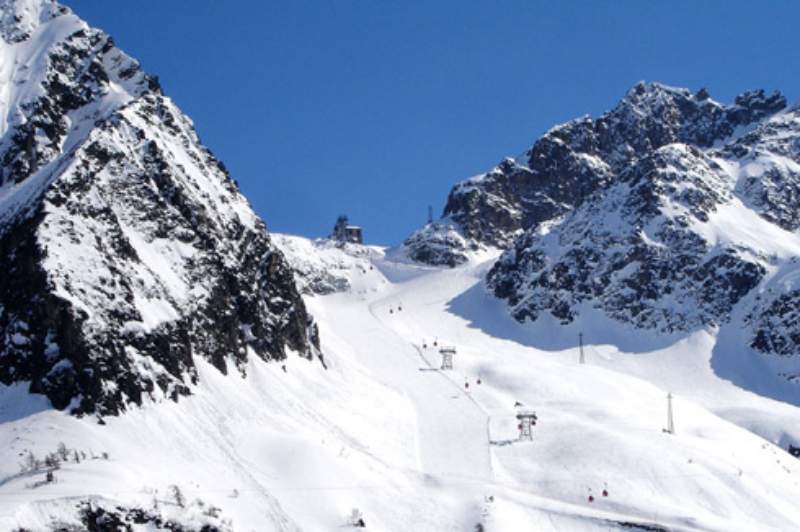La pista paradiso al Passo Rolle La pista paradiso al Passo Rolle