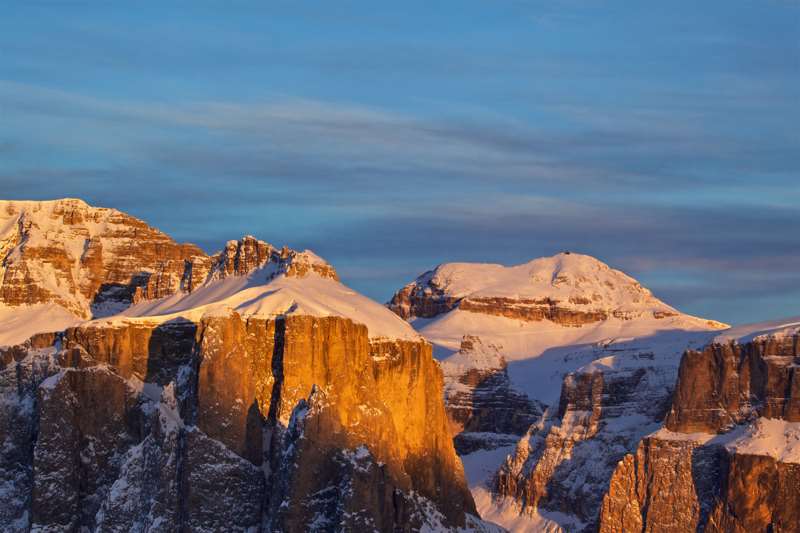 Scorcio della Val di fassa camper trentino dolomiti val di fassa
