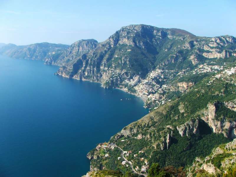 Il sentiero degli dei, vista panoramica camper campania trekking costiera amalfitana