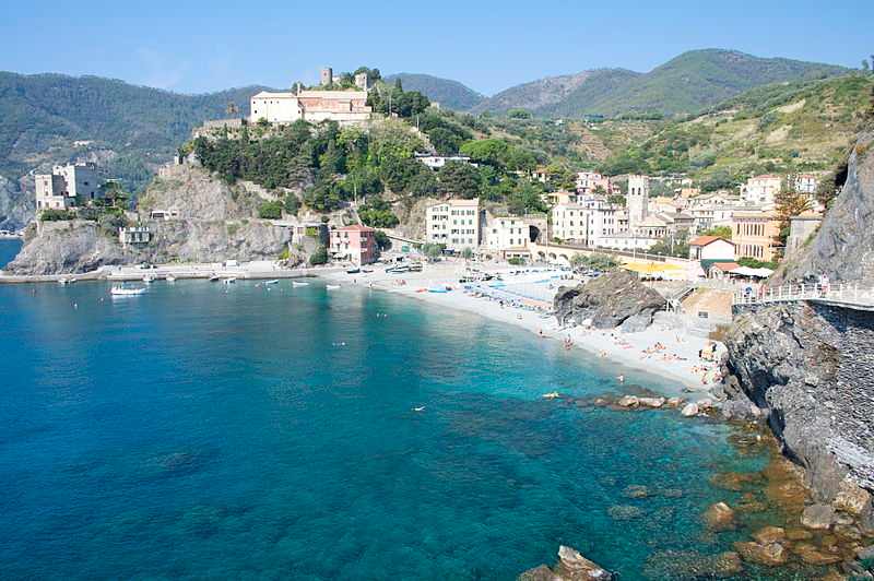 Monterosso al mare, panorama camper costa tirrenica liguria monterosso panorama