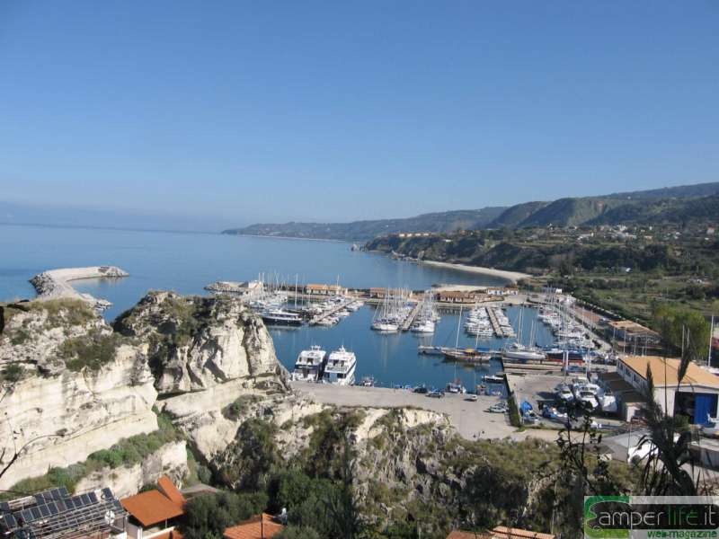 Tropea, panorama camper costa tirrenica calabria tropea
