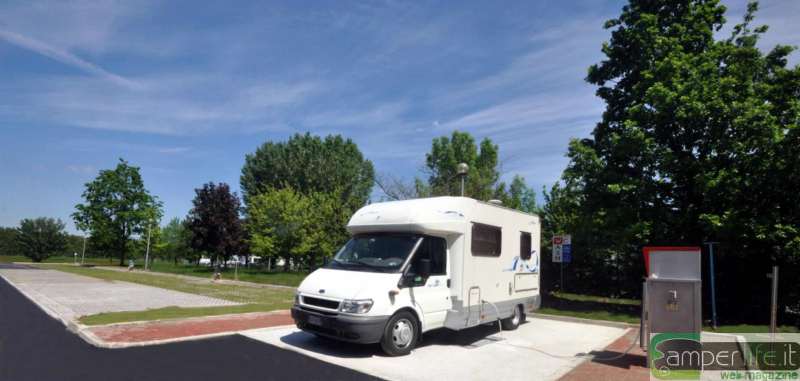 La nuova area di sosta di Fiorano Modenese fiorano camper sosta