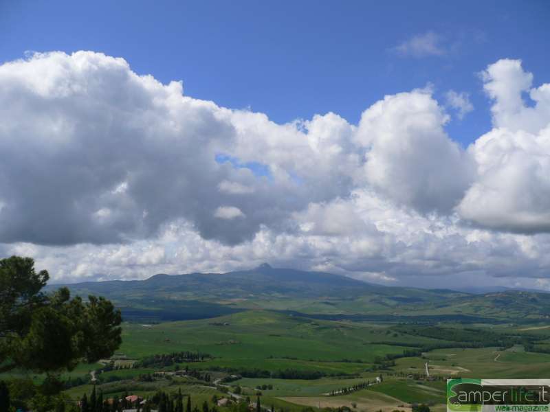 Panorama da Pienza - Foto di Maria Francesca Piredda camper toscana val d'orcia pienza panorama