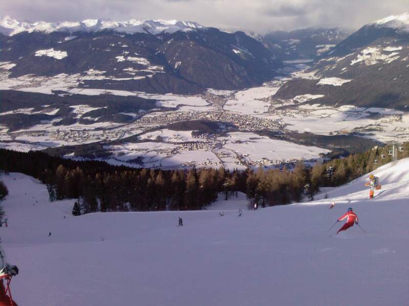 La pista Sylvester a Plan de Corones camper plan de corones trentino pista Sylvester