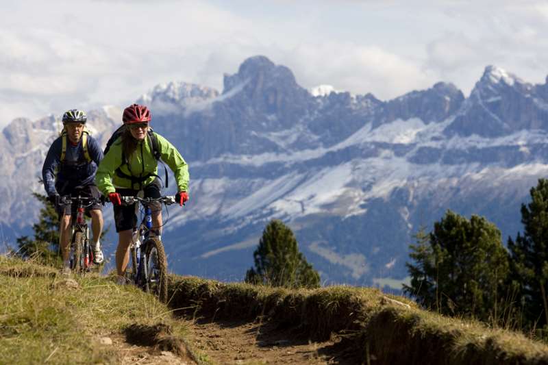camper trentino Val d'Ega mountain bike
