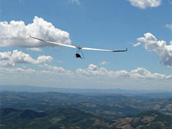 In volo col deltaplano