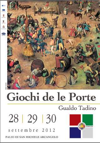 La locandina dell'edizione 2012 camper gualdo tadino umbria giochi delle porte