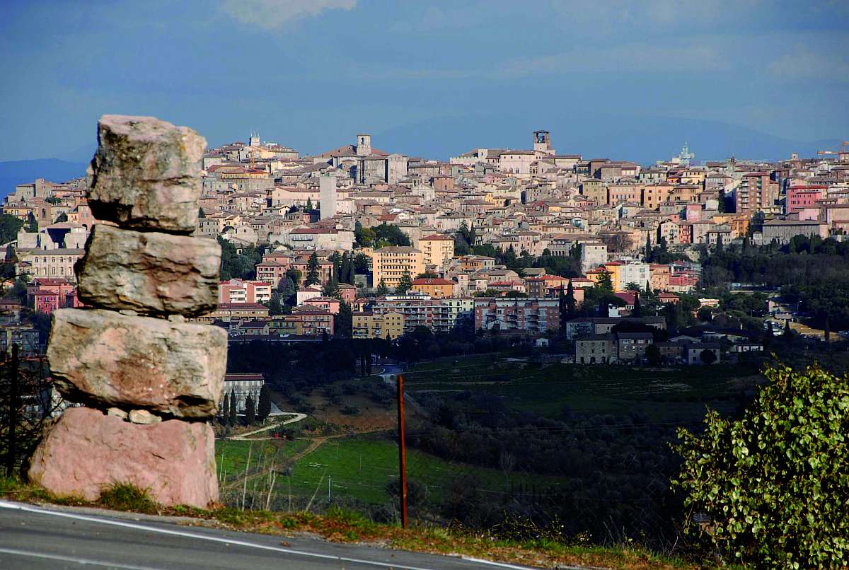 Panorama di Perugia camper Umbria Perugia panorama